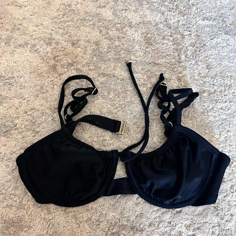 black bikini top